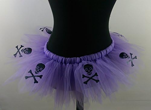 Skull and Cross Bones Lavender Tutu Cyber Candy Available in Teenage, Adult + Plus Sizes