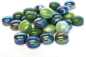 Hobby Island Mosaics Glass Mosaic Tile Drops Greens Optic Drops