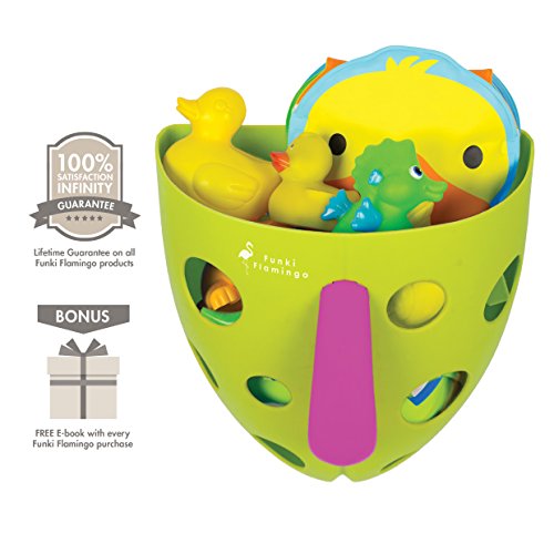 Premium Bath Toy Organizer | Quickly Tidy Toys | No Mildew Accumulation