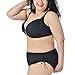 JXStar Women's Plus Size Two Pieces Bikinis Set UK18 Black
