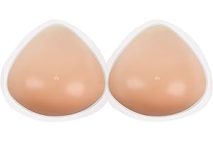 Windsleeping 1 Coppia di Forme per Seno Autoadesive Triangolari in Silicone Imbottiture per Reggiseno Adesive Protesi per Seno Tette Finte
