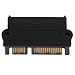 Produktbild PETUNIA SFF-8482 SAS to SATA 180 Degree Angle Adapter Converter Straight Head - Black