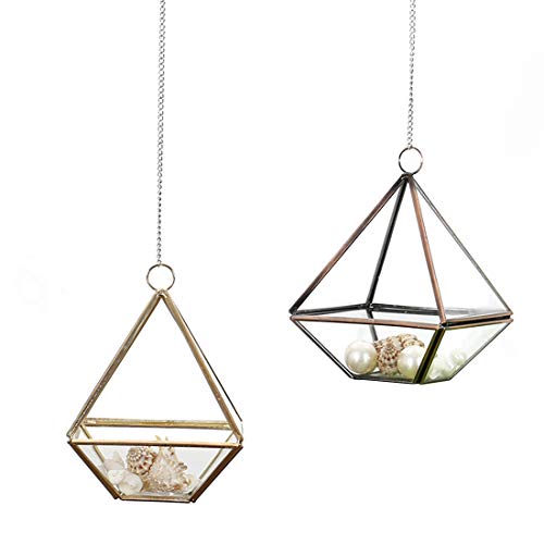 Preisvergleich Produktbild Mifusanahorn Aufbewahrungsbox Phnom Penh Geometrische Glas Blume Haus Polygonal Schmuck Aufbewahrungsbox (Color : Photo Color)