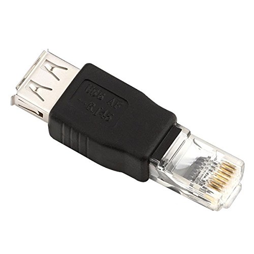 ADAPTER USB A-FEMALE TO RJ45 LAN ETHERNET MALE USB OVER LAN
