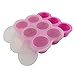 KIDDO FEEDO Feeding Pots & Storage Tray with Silicone Clip-on Lid - Multipurpose Use; Freeze Baby Food, Breastmilk, Herbs & More - BPA Free - Free eBook by Author/Dietician - Lifetime Guarantee - Pink