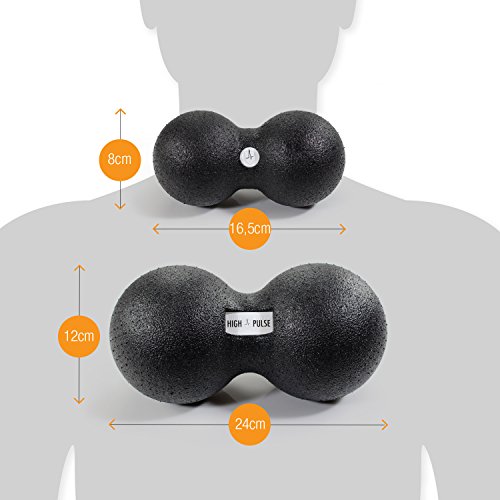 High Pulse Massageball – Für eine gezielte Massage und Regeneration der Muskeln im Nacken und Rücken (8 cm oder 12 cm) - 3