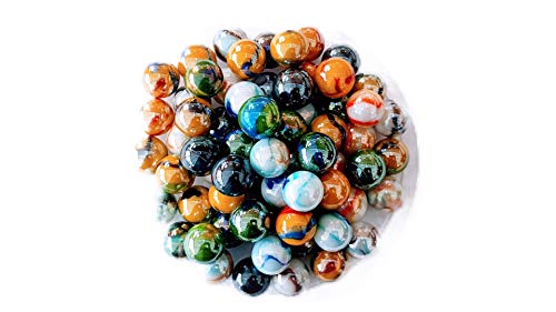 MaRécréation-MesBilles-Pack bille luxe 50 billes en verre mélange de billes 16 mm et 14 mm