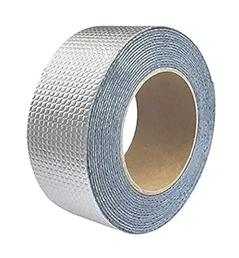 Dymitri Strong Adhesive Permanent Waterproof Repair Aluminum Butyl Tape Rubber Foil Suitable for Roof Leak, Surface Crack, Window Sill Gap, Pipe Rupture, Boat Sealing,Home Renovation (5 METER)