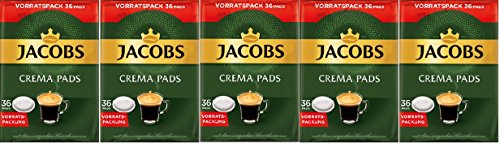 Preisvergleich Produktbild Jacobs Crema Kaffeepads 5 x 36 st.