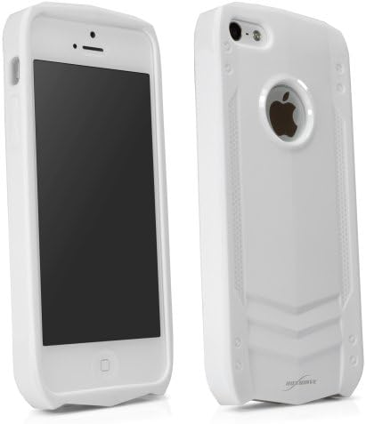 BoxWave Liquid Armor Apple iPhone 5s Case - Sleek TPU Gel Case for Durable Anti-Slip Armor Suit Protection, Transparent with Transformer Style- Apple iPhone 5s Cases and Covers (Winter White)