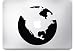 Produktbild Macbook Sticker World Welt Landkarte Globe Decal Aufkleber Apple (Macbook 12, Schwarz)