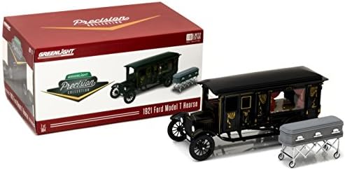 GreenLight Precision Collection 1921 Ford Model T Ornate Carved Hearse Vehicle