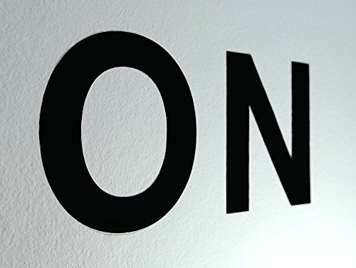 Klebebuchstaben | Wandbuchstaben Schwarz 5x A-Z, Wasser- und Wetterfest - 3