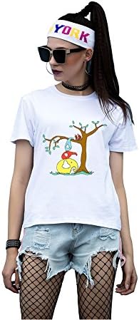 T-Shirt ,Women Top Tee,Casual Short Sleeve Girls- Cotton - Round Neck - Summer - PRIAMS 7