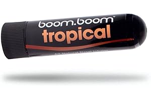 BOOMBOOM Aromatherapy Innhaler - Essential Oils - Portable Stick - Increase Focus, Upgrade Your Breathing and Relieve Aches - Tropical Flavour - Pack of 1