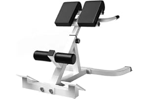 AREYOURSHOP Roman Chair Hyperextension Bench – Adjustable Back Extension Machine for Core, Lower Back, Glutes, Hamstrings – Heavy-Duty Steel Ab Bench with 7 Height Levels and High-Density Foam Padding