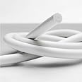 SILICONE RUBBER CORD, WHITE 60 SHORE FDA GRADE 200C VARIOUS SIZES (3mm)