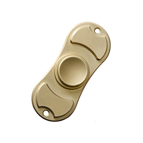 Switchali 1 PC Hand Spinner Fidget Copper Ball Desk Focus Toy EDC For Kids/Adults (Gold)