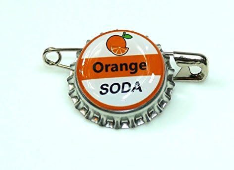 1 ORANGE SODA bottle cap pin INSPIRED by Disney UP by A2ZPlusmore