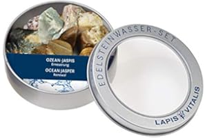 ‎LAPIS VITALIS Lapis Vitalis Wassersteine Ozeanjaspis - Erneuerung & Regeneration - Edelsteine in einer hochwertigen Metall-Geschenkdose - Dekorative Rohsteine zur Herstellung von Edelsteinwasser