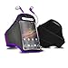 Produktbild Tech Protect Sony Xperia Z1 Compact Sports Gym Jogging Adjustable Armband Purple Protective Case Cover & 3.5mm Hands Free In Ear Headphones by Tech Protect
