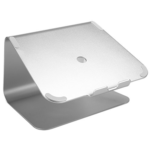 Homdox Aluminium Laptop Ständer Halter für Notebooks, MacBook, MacBook Pro MacBook Air und Computer PC, 26x24x15CM, Silber - 6