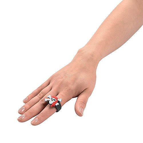 German Trendseller® – 12 x Piraten Ring ┃ Mitgebsel ┃ Piraten Party ┃ Seeräuber ┃ Kindergeburtstag ┃ 12 Stück - 2