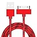 Produktbild Sunhoyu Ladekabel Für Iphone USB Data Sync Ladekabel 1m Geflochten 30pin Für IPhone 3G 4 4s IPad 2 3 4 IPod