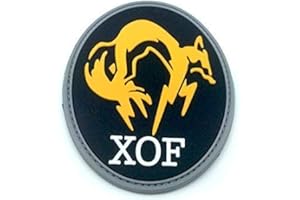 PATCH NATION XOF Foxhound Negro Metal Gear Solid PVC Airsoft Patch