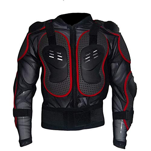 MIRRAY Motorcycle Motorbike Cycling Riding Full Body Armor Armour Protector Pro Street Motocross ATV Guard Shirt Jacket with Back Protection Coats