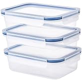 3 vacuum storage containers 1.0 liter IKEA gray-blue rectangular storage box