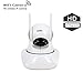 Produktbild shengyaohul Indoor-Kameras WLAN, Full HD Video Baby Monitor, IP-Überwachungskameras System with Gegensprechanlage/Lieferung 960P mit Pan/Tilt/Tor White IP Kamera