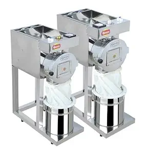 STONELESS Ajanta Domestic Flour Mill AUTOMATIC 2 in 1 3HP SS Pulverizer, Silver