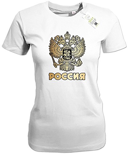 POCCNR – RUSSIA – RUSSLAND – Weiss – WOMEN T-SHIRT by Jayess Gr. XS