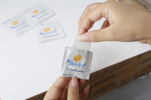 bluesky Nail Polish UV Soak off gel Cleanser Wipes Glanz Tücher 200 Stück - 5
