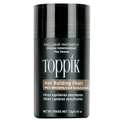 TOPPIK Hair Building Fibers Medium Brown, 1er Pack (1 x 12 g)