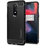 Spigen Rugged Armor Premium TPU Back Cover Case for OnePlus 6/One Plus 6/OP6 - Black K06CS23358
