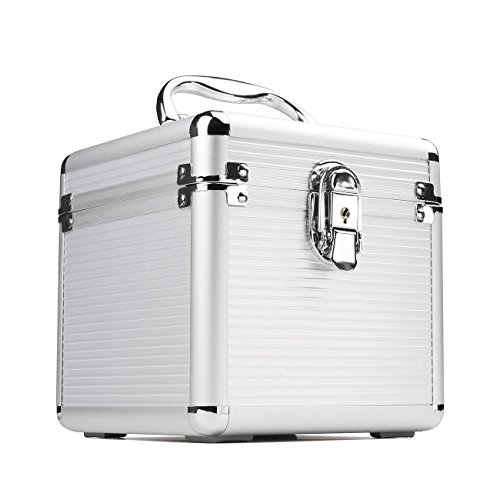 Salcar Schutzgehäuse Festplattenlaufwerke Schutz- und Transportkoffer aus Aluminium für 4x 3,5″ und 2x 2,5″ Laufwerke mit Schaumstofffür - 7