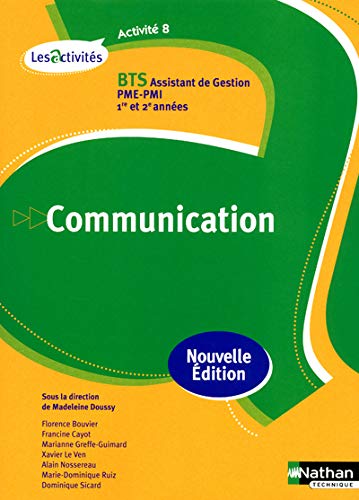 Télécharger ACTIVITE 8 COMMUNICATION BTS Livre eBook France