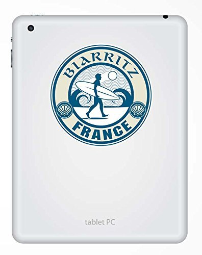 2 x Biarritz Frankreich Vinyl Aufkleber Aufkleber Laptop Reise Gepäck Auto Ipad Schild Fun # 9244 – 10cm/100mm Wide - 3