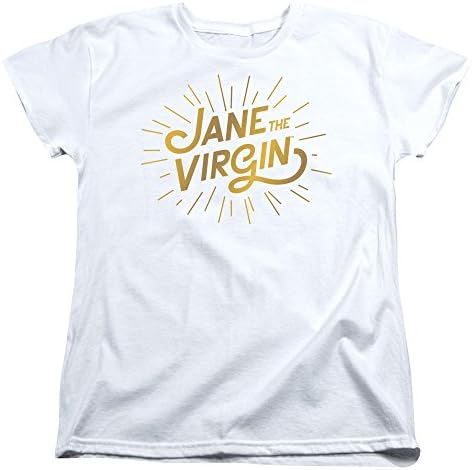 Jane The Virgin - Womens Golden Logo T-Shirt, Large, White