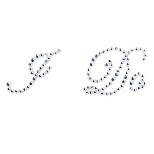 MagiDeal Hochzeit Brautschuhe Strass Sticker “ I Do“ Aufkleber Klar Farbe - 3