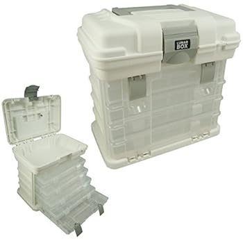 Aufbewahrungsbehälter mit 4 verstellbaren Aufbewahrungsboxen, für Kunst