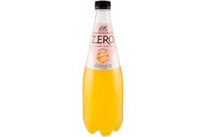 San Benedetto, Allegra Zero, Bibita Analcolica Gassata al Succo d'Arancia, 6 x 750ml Zero Zuccheri Aggiunti e Pochissime Calorie, Rinfrescante e Leggera