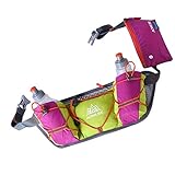 wanmeiwei Tasche da running Tasche portaborraccia sportivo Onitje da uomo tasche multifunzione da running maratona da corsa all'aperto, rosa rossa