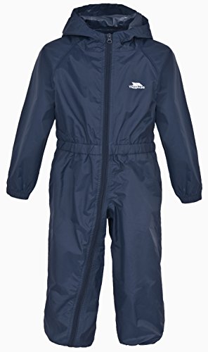 Trespass Button Children's Rain Suit - Navy Blue, 12/18 Months