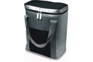 NOTRASH2003 Grande borsa frigo, può contenere 6 bottiglie da 1,5 l, chiusura zip