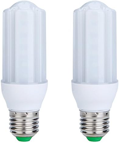 Gran Voo Pack of 2 E27 10 W Warm White LED Corn Light Bulb with Aluminum Plate and High Temperature Resistance PC 36X2835 AC 85-265 V SMD