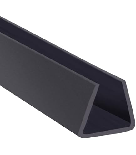 Garniture De Protection De Bord En U En Caoutchouc - 1 Mètre De Long - Pour Bords De 5 à 8 Mm D'épaisseur - Noir