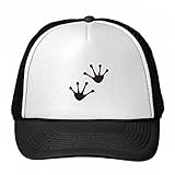 DIYthinker Huellas de la Rana Silueta Animal Protege Gorra de béisbol Animal Gorros Nylon con...